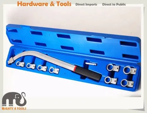

10pc 12-19mm Serpentine Belt Tool Auxiliary Timing Pulley Puller Damper Wrench