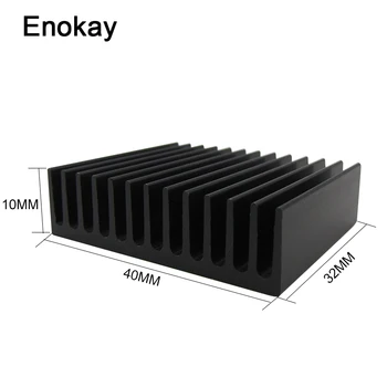 

Wholesale 5 Pieces Aluminium Anodised Black Heatsink 40mm x 32mm x 10mm