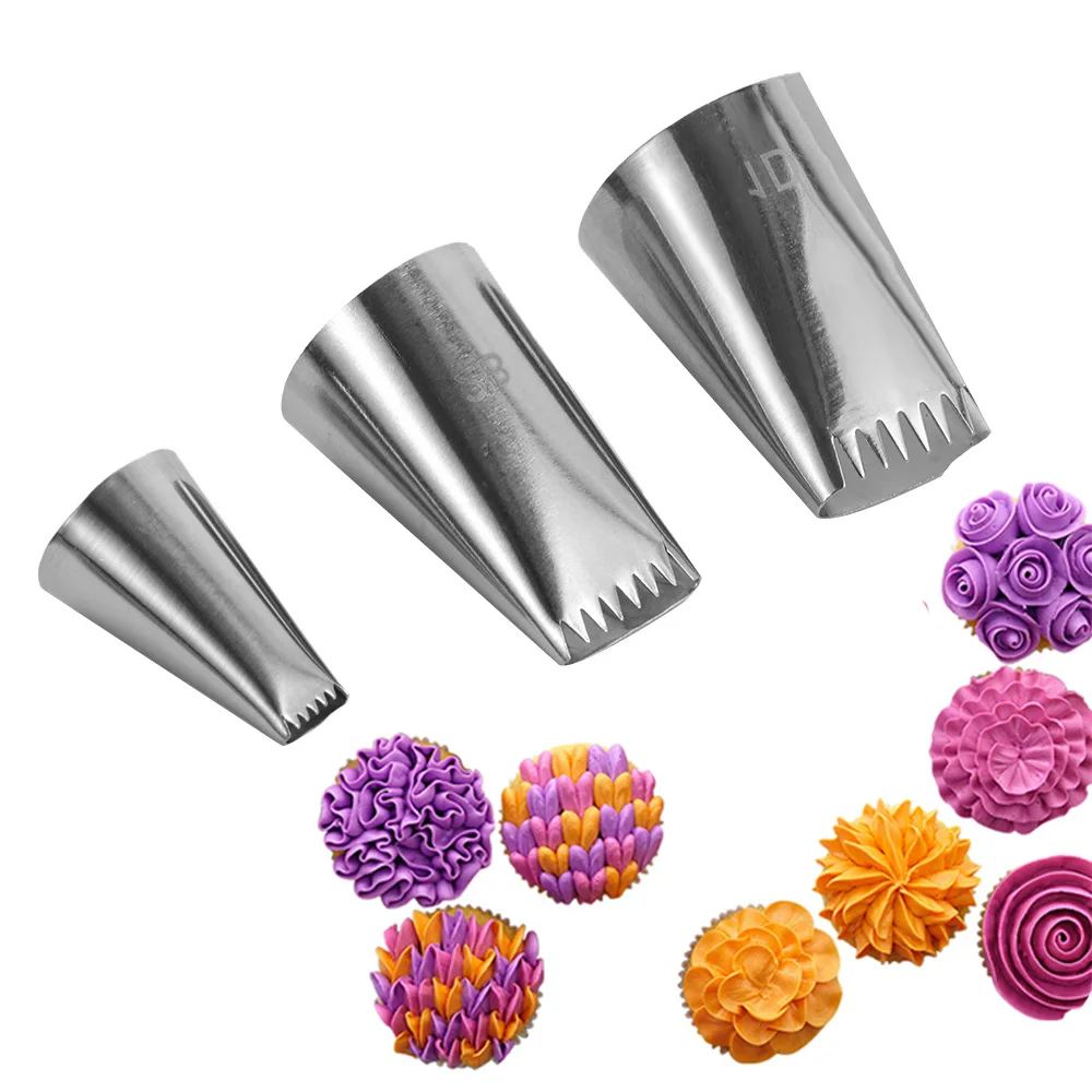 

New 1/3PCS Basket Weave Tips Icing Piping Nozzle Russian Pastry Tips Baking Mold Cake Decoration Tool Nozzles Cupcake