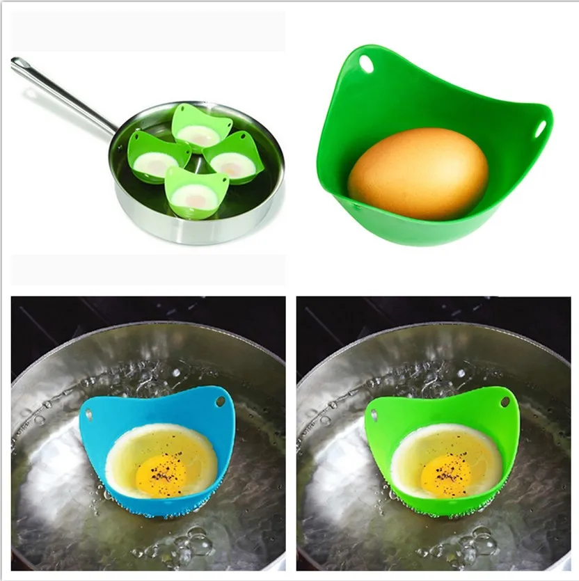 Горячая 4 шт. портативное Силиконовое яйцо-пашот емкость для варки кухонная форма для выпечки Посуда