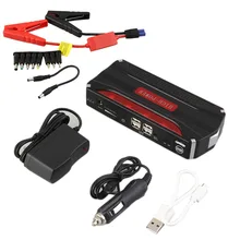 Многофункциональный 68800 мАч 12 В 4 USB Портативный мини-автомобиль скачок стартер Мощность банка для аварийного пуска платные Батарея J25C27
