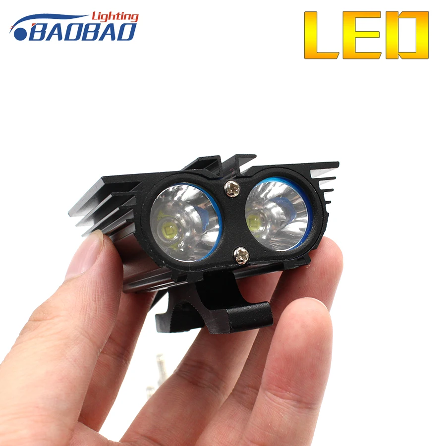 BAOBAO 1500lm 6500k 12v светодиодный мотоциклетный головной светильник алюминиевый