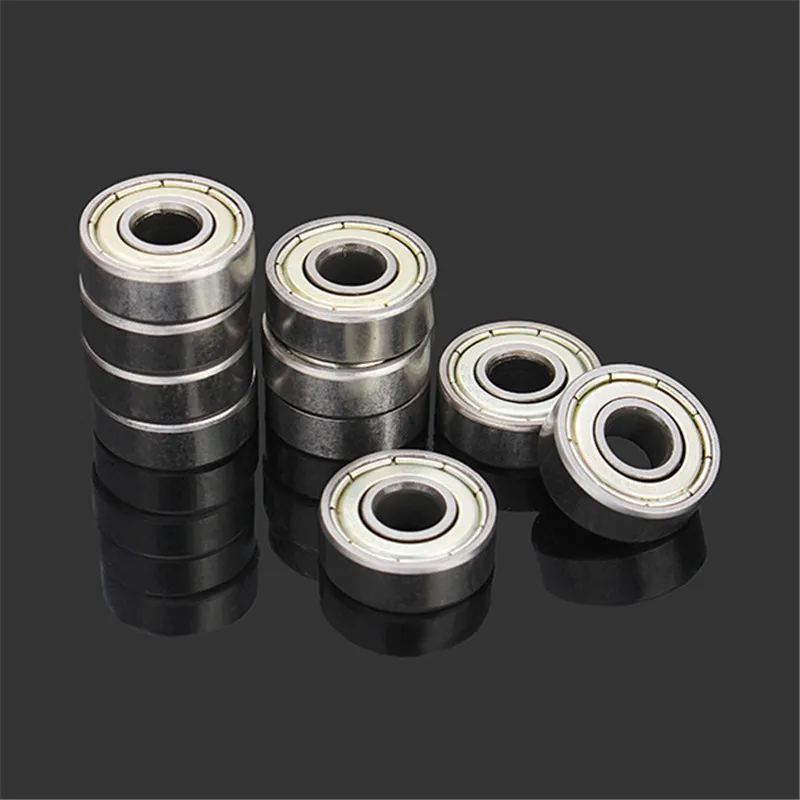 

10pcs/set 606zz 6x17x6mm Steel Sealed Shielded Deep Groove Ball Bearings for Automobiles Household Appliances Motors