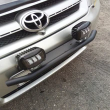 2 pces barra conduzida 12v 24v luz do carro fora da estrada luz de trabalho 4x4 barra conduziu a luz de condução para jeep niva caminhão da motocicleta atv suv trator