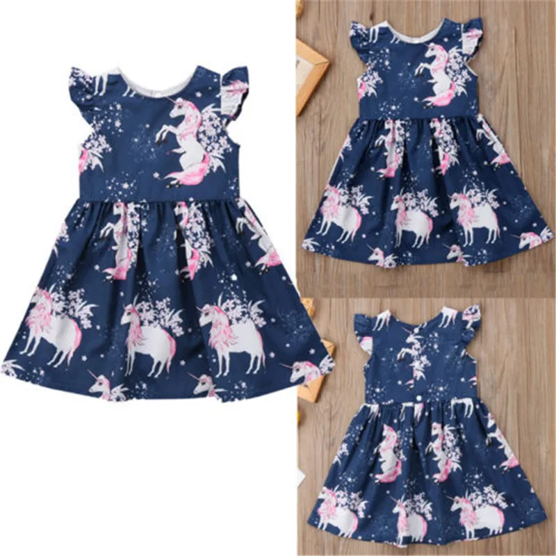 

PUDCOCO Newest 1-6 Years Toddler Baby Girls Floral Outfits Set kids Girl Clothes Sleeveless Dress Cute Costume 1-6T