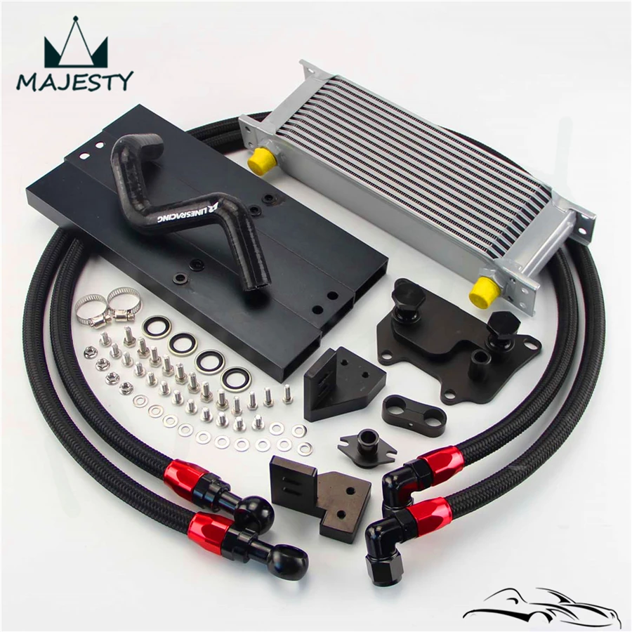 AN8 13 Rows Oil Cooler Full Kit Fits VW Golf MK7 GTI Engine EA 888III