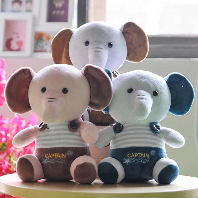 22CM Baby Elephant Plush Toys Stuffed Animals Soft Mini Elephant