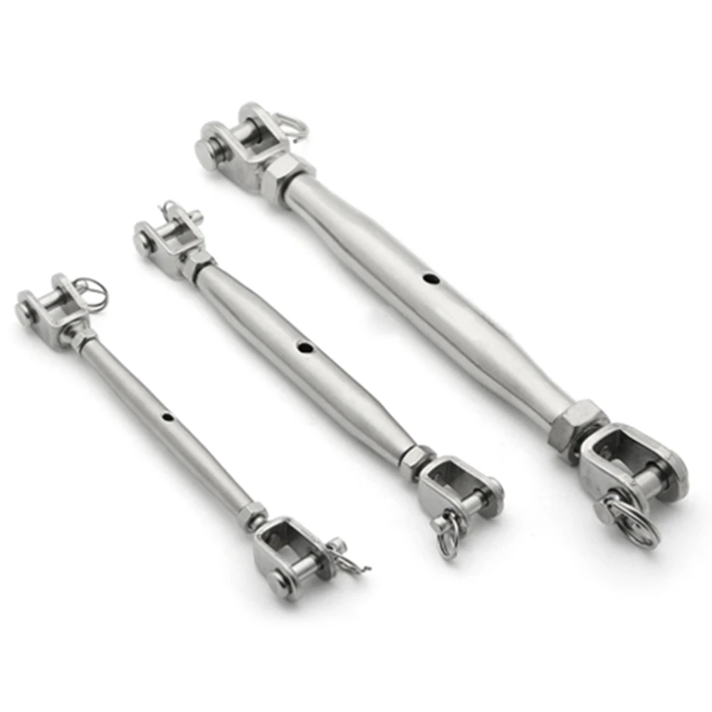 1PCS M4 M24 304 Stainless Steel Closed Body Jaw Turnbuckle With Welded