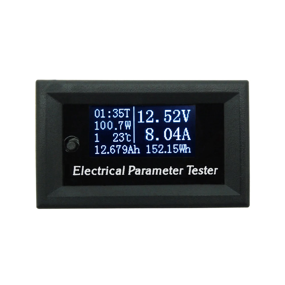 

7 in 1 100v/10A OLED Multifunction Tester Voltage current Time Temperature Capacity Voltmeter Ammeter Electrical Meter