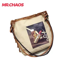 Новая тенденция печати одежда холст сумка женская сумка Лидер продаж femail сумка большая сумка