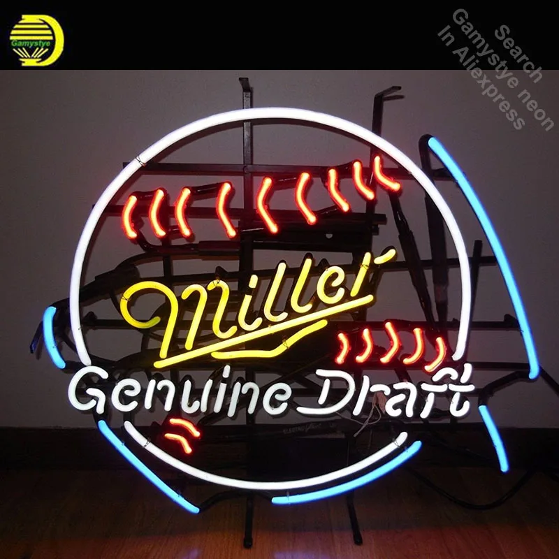 #*Cheap NEON SIGN For Miller Lite Genunine Draft BEER BAR PUB Club Coffee Room display Restaurant Signboard Shop Light Signs Print Board
