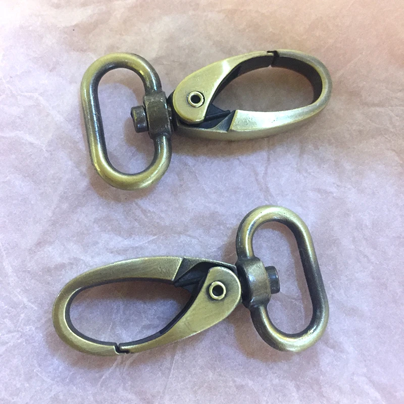 3/4 Inch Swivel Snap Hooks, .75 Inch, Bronze Finish, Lobster Claw, 30