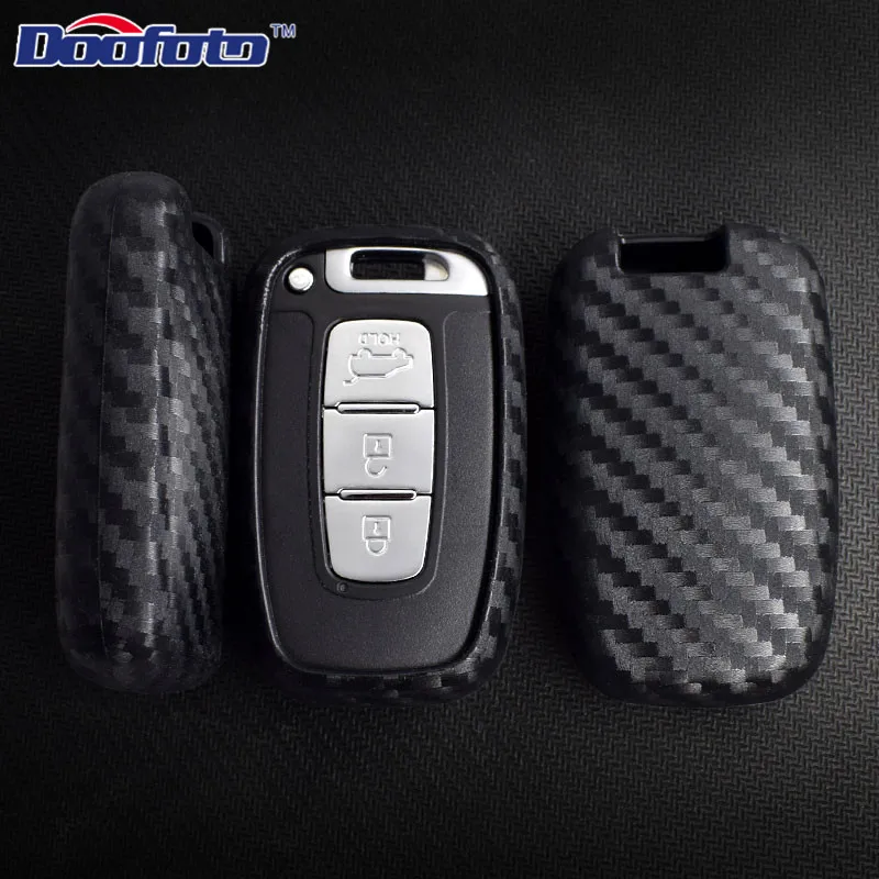Carbon fiber key cover for HYUNDAI (5)