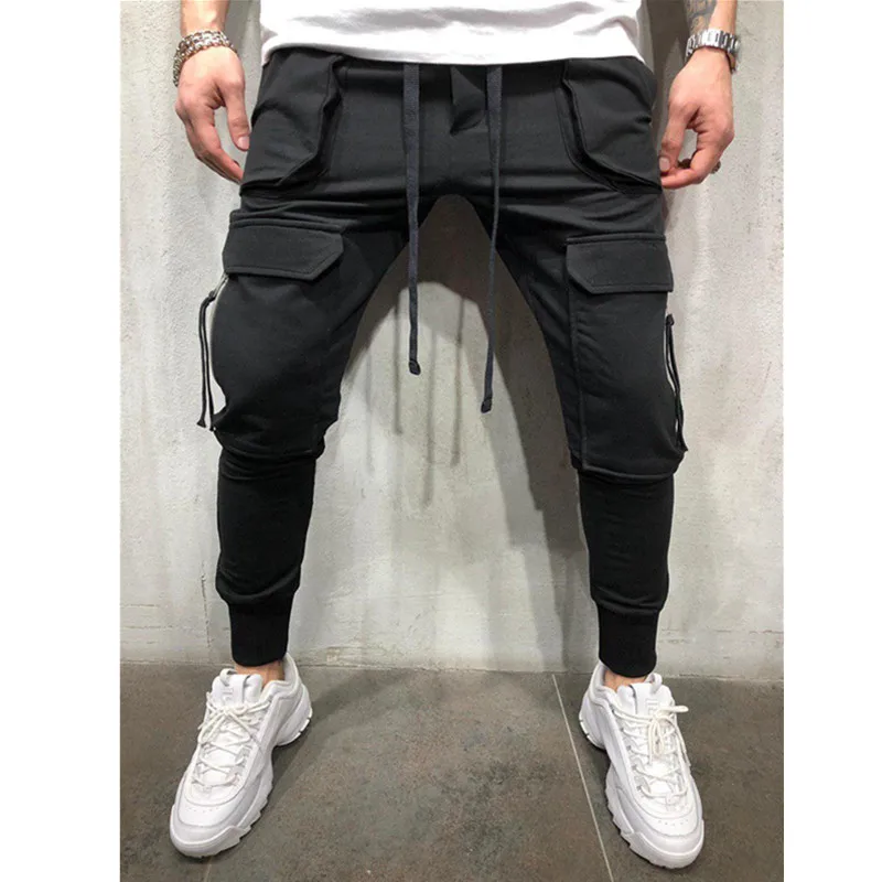 Mens Joggers Casual Pants Fitness Men Sportswear Tracksuit Bottoms ...