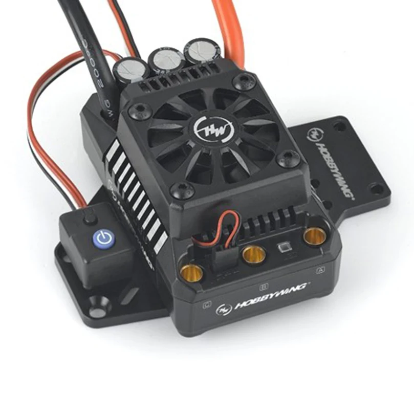 US $142.19 Hobbywing EzRun Max5 V3 200A Controlador De Velocidade Brushless ESC Para 16 15 RC Carro