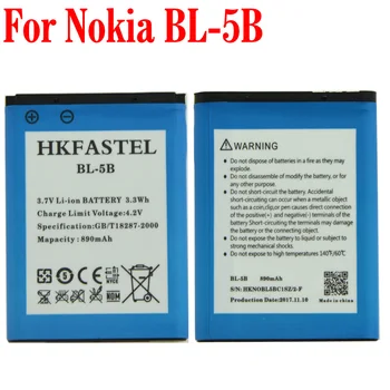 

New BL-5B 5B Li-ion Mobile Phone Battery For Nokia 3220,3230,5070,5140,5140i,5200,5300 XPressMusic,5320,5500 Sport,6020,6021