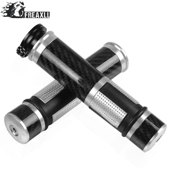 

7/8" 22mm Carbon Fiber Bar Ends Motorcycle Hand Grips Handle Bars Universal Motorcycle FOR SUZUKI HAYABUSA/GSXR1300 GSX1400 GSF