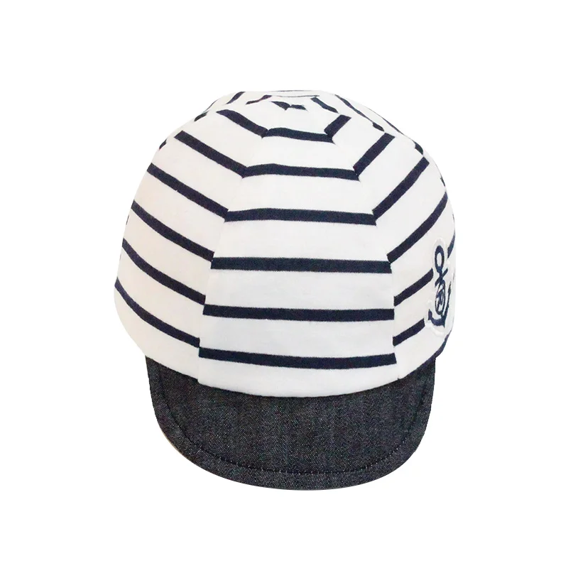 Striped Baby Cap Cotton Solid Baby Baseball Hat Spring Autumn Sun Cap