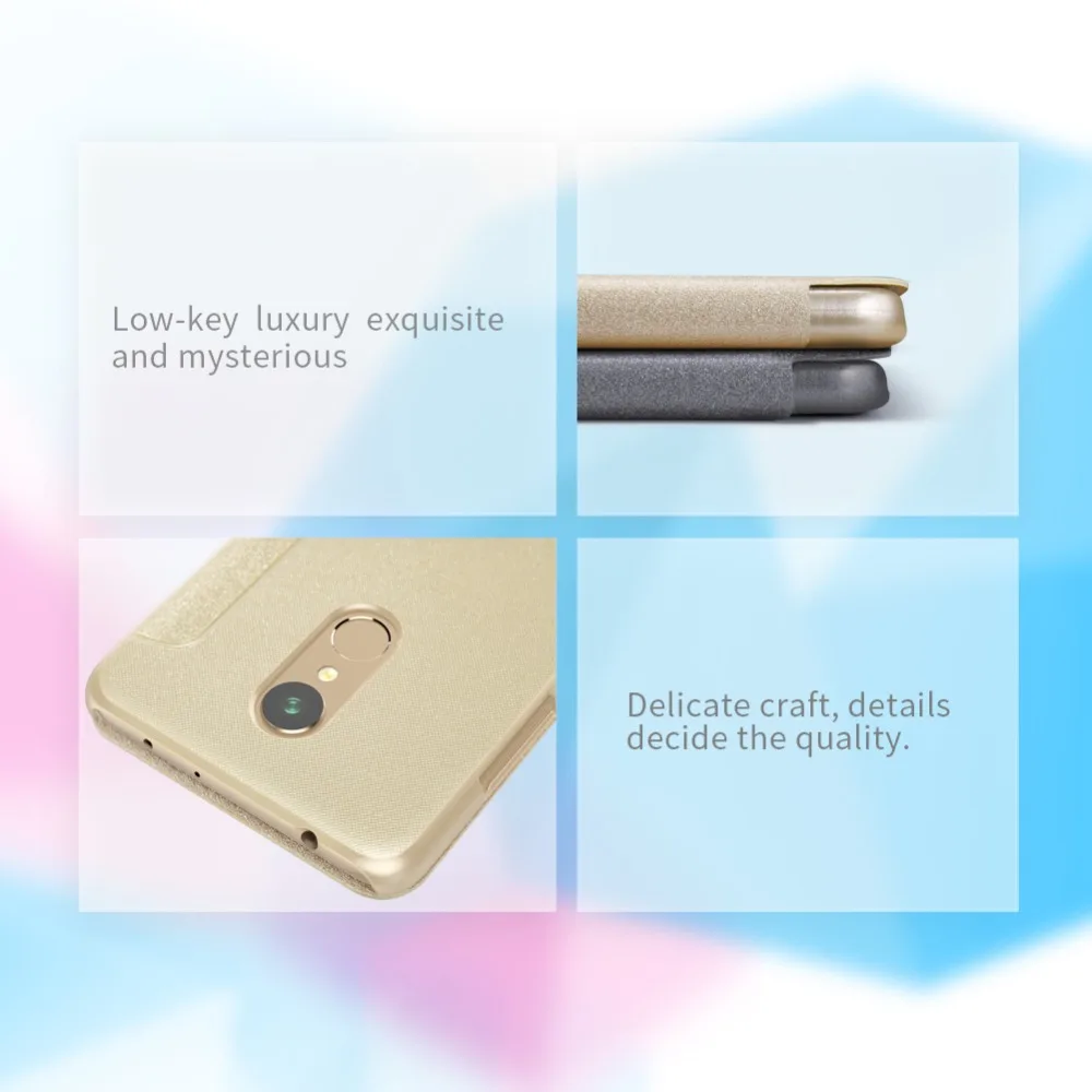 Nillkin PC Leather Cover For Xiaomi Redmi 5 Case Shock Proof Blank Custom Cooling Liquid Phone 360 Protective Phone Cases (11)