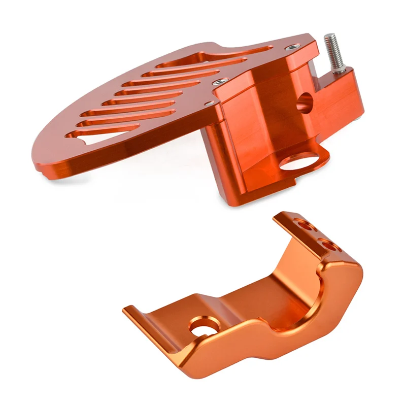 H2CNC Front Brake Disc Guard Right Fork Protector For KTM 125 250 350 450 520 525 530 EXC SX SXF/S XC XC-F EXC-F XCF-W 2003-2014