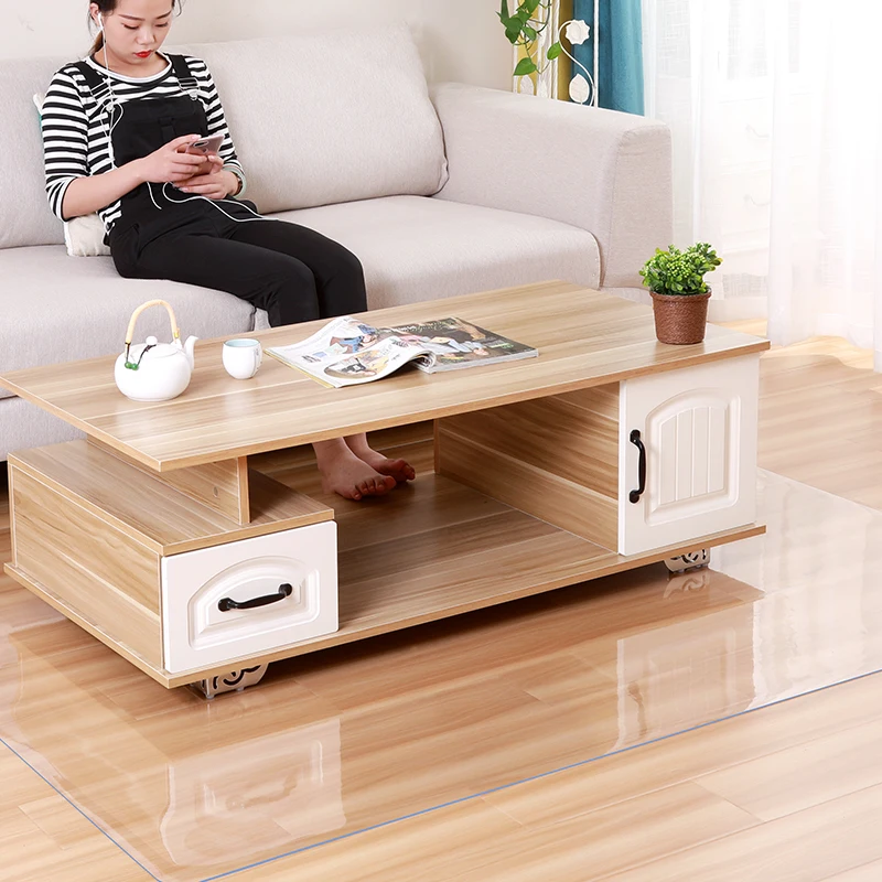  Wooden floor protection mat PVC transparent non-slip waterproof Yoga mat Office chair coffee table 