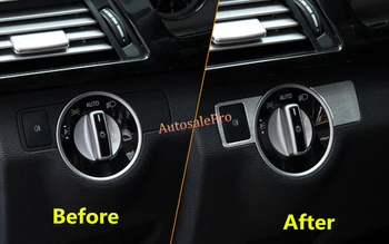 

Left hand drive Console head light switch button cover trim For Mercedes Benz C Class W204 2010 2011 2012 2013