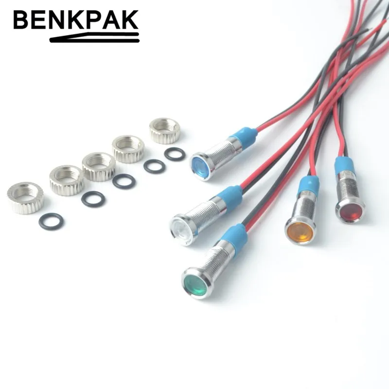 

6mm LED indicator light 3V 6V 12V 24V 220V signal lamp