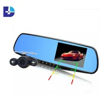 Novatek 96650 4.3 inch Full HD 1080P Car Mirror DVR Dual Lens Camera For Car Rear View Mirror Car Camera DVR Video Recorder