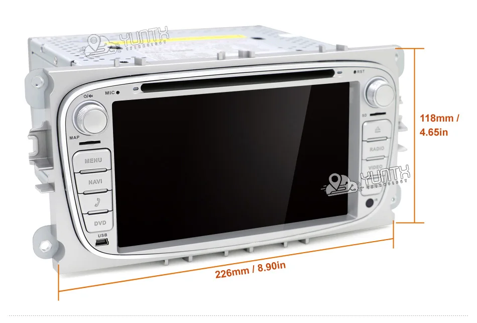 Perfect 2G RAM 32G ROM Quad core android 7.1 car dvd for Ford focus Mondeo S-max smax Kuga c-max gps radio video wifi multimedia player 21