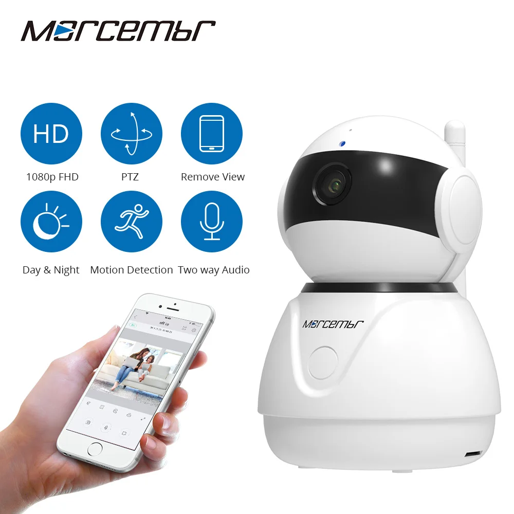 

Morcembr P2P 2.0MP IP Camera Wireless Mini Video WIFI Camera 1080P Home Security WIFI Cameras cctv ip cameras