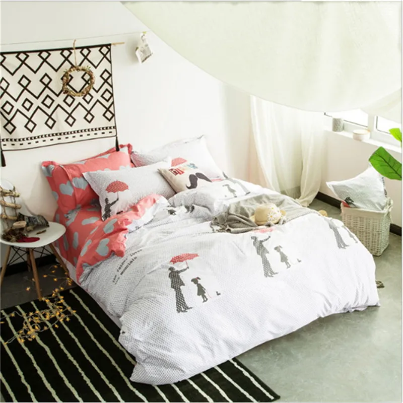 

In 2017, new style cartoon luxury bedding 100% cotton 4pcs 1pcs quilt cover/1pcs bed sheet/2pcs pillowcase free shipping