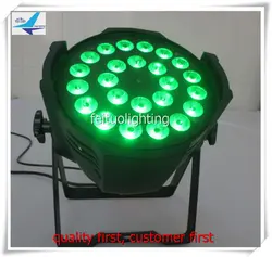 E-(12 лот/CASE) высокая мощность led par может 24x18 Вт rgbwauv 6in1 led par свет этапа кейс