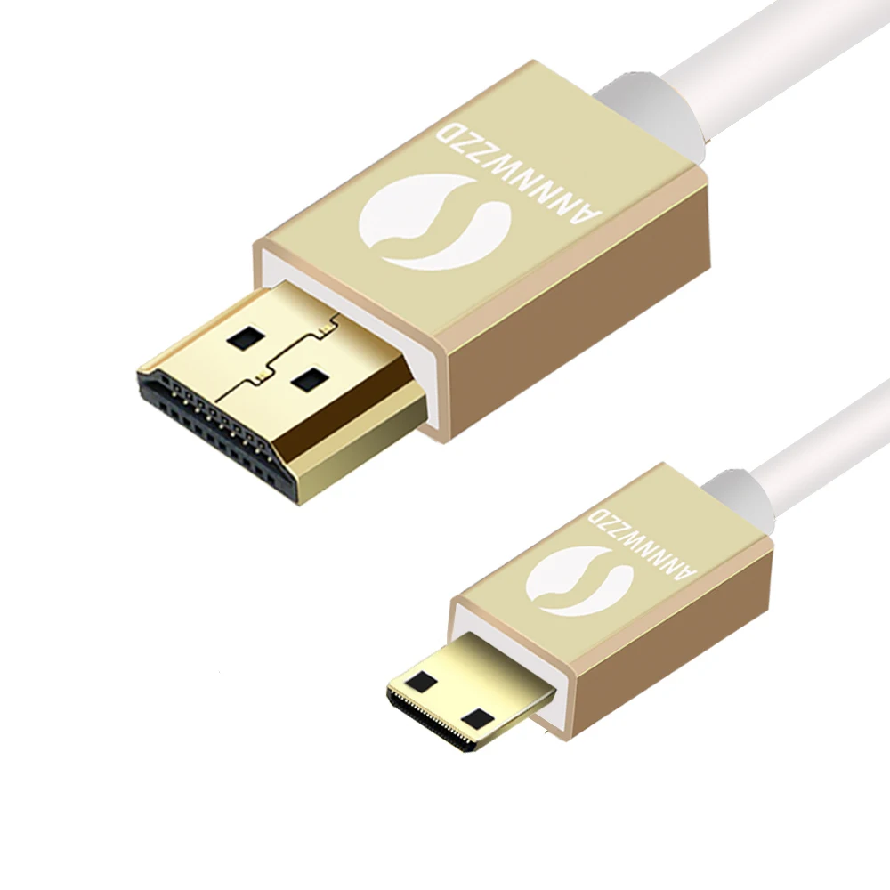 HDMI к MINI HDMI C type Plug высокоскоростной позолоченный Мужской кабель HDMI 1,4 Версия 1080 p 3D для планшетов DVD