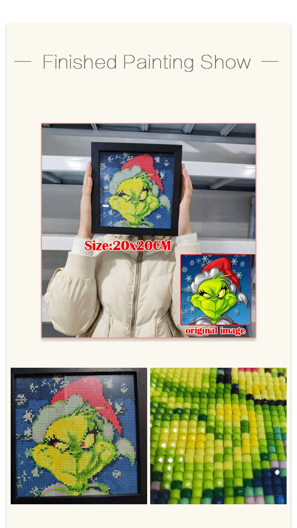 Ponto cruz com pintura de diamante