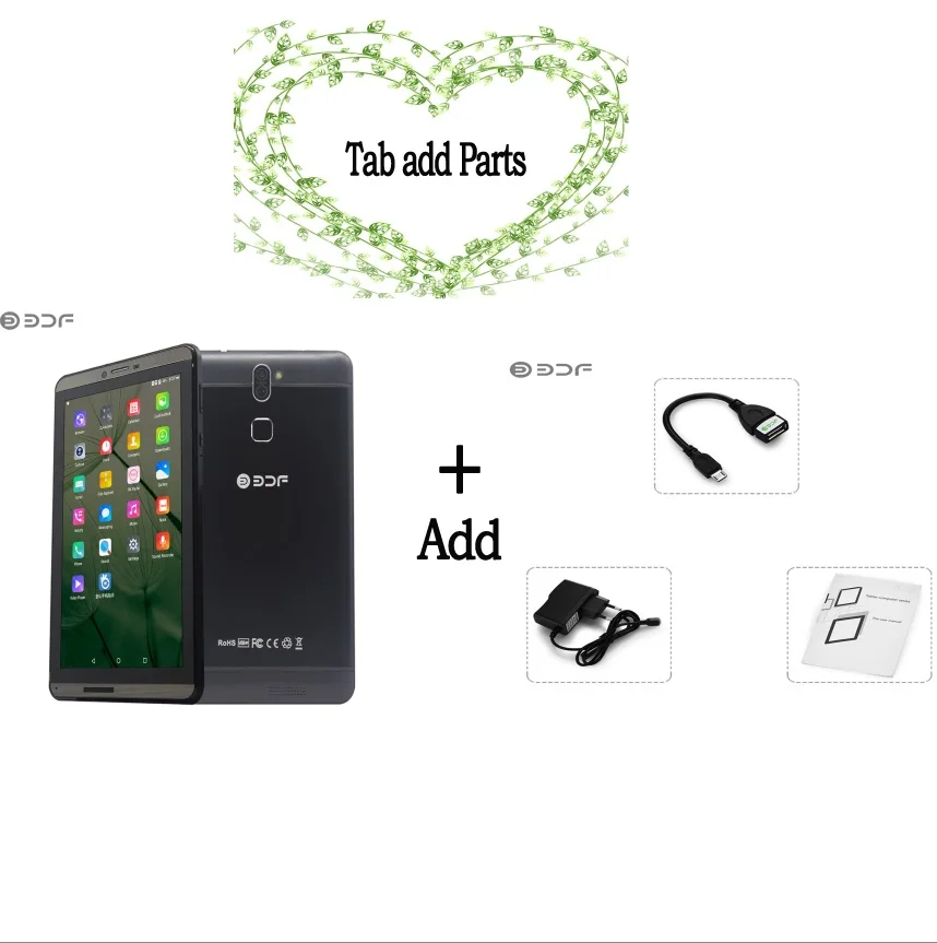 7 дюймов планшетный ПК дизайн Android 6,0 4 ядра 3g две SIM карты, с функцией звонка, Две сим-карты, двойной Камера Wi-Fi Bluetooth Планшеты металлический корпус tab - Комплект: Standard