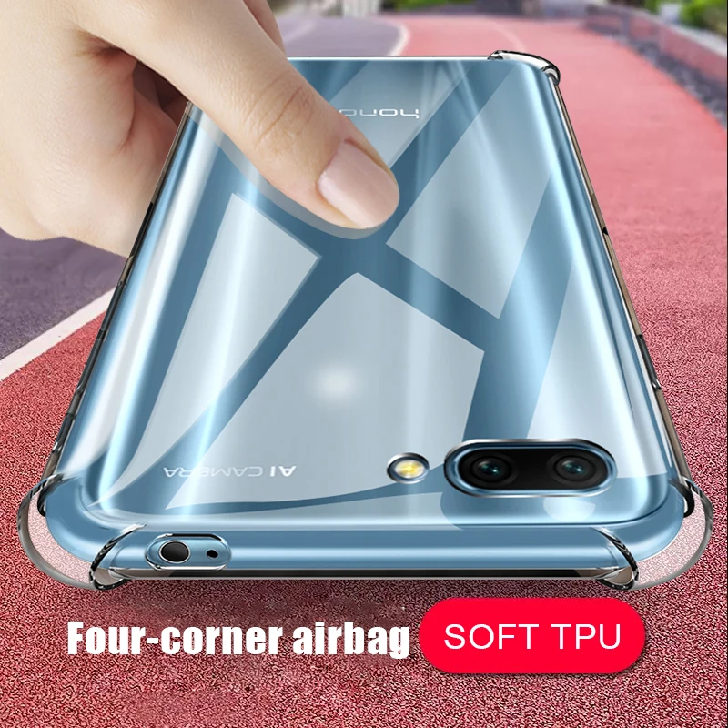 Мягкий силиконовый чехол с подушкой безопасности для Honor Play 10i 8X Max 6C Pro Huawei P30 Lite P20 P