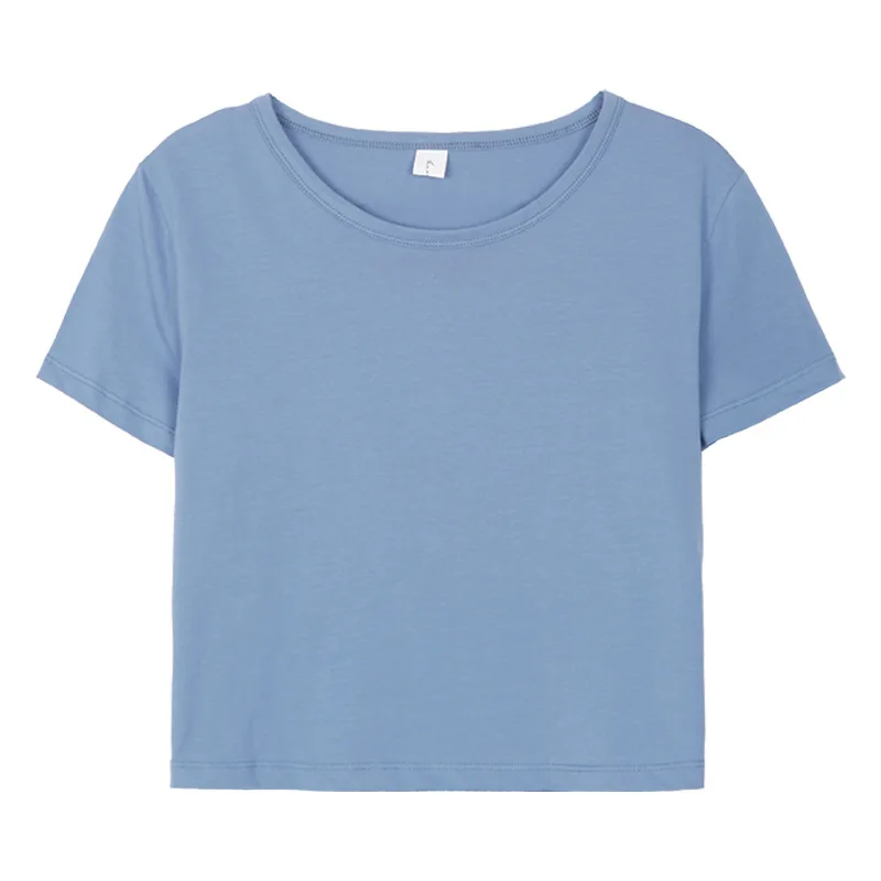 

Fashion Summer Women O-Neck Tshirts Yellow Purple Cotton Short Sleeve T-Shirt Loose T shirt Female Spring Tops Tees 2019