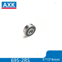 AXK 695-2RS подшипник ABEC-3 10 шт. 5x13x4 мм миниатюрный 695RS шарикоподшипники 619/5RS Z2V1 оранжевый герметичный подшипник 695 2RS