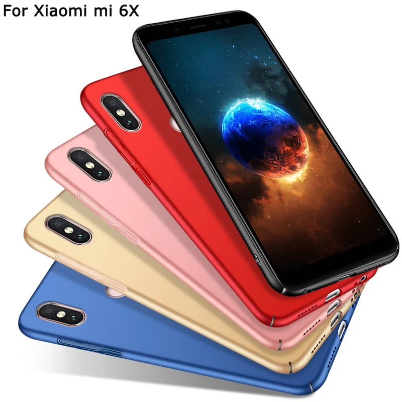 Жесткий чехол для Xiaomi Mi 6X PC задняя крышка Xiao mi Чехол Mi6X защитные Матовые чехлы с