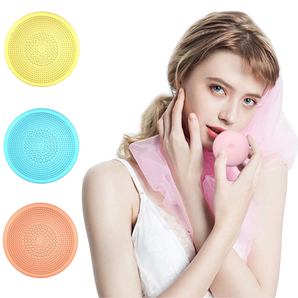 

Mini Electric Silicone Face Cleaning Massage Brush Ultrasonic Waterproof Cleansing Machine Silicone Washing Tools Dropship