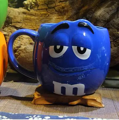 Симпатичные M& M's мм бобы кофе молоко Cupcup керамическая Цветная глазурь фруктового сока чайная чашка блюдце вода чайная чаша Oatmea инструмент для воды - Цвет: 05