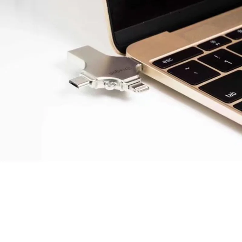 Usb флеш накопитель Ingelon 4 в 1 256 ГБ 16 32 флешка 128 OTG idragon металлическая usb для iphone ios