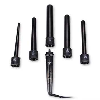 

DODO EU/US Plug Professional Hair Care Styling Tools 5 in 1 Interchangeable Hair Curling Iron Multi-size Roller Set hair culer