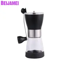 BEIJAMEI High quality washable hand manual coffee bean grinder small coffee grinding mill for sale