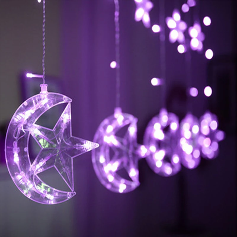 EU Plug/battery powered led light star moon lamp Holiday lights Christmas room garden decoration Beautiful garland fairy light EU Plug/battery powered led light star moon lamp Holiday lights Christmas room garden decoration Beautiful garland fairy light