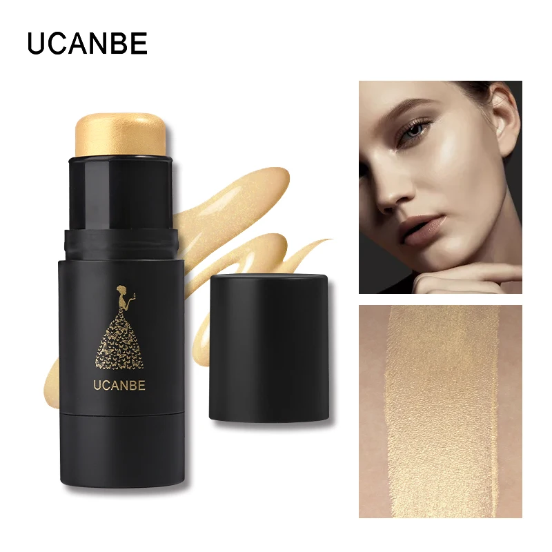 Ucanbe макияж бренд хайлайтер-стик для лица Палетка хайлайтеров бронзант, контур Осветляющий крем Цвет коррекции Shimmer