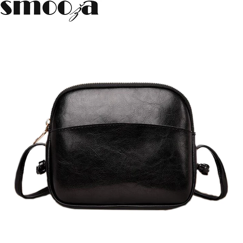 

SMOOZA Fashion Small Bag Women Messenger Bags Designer Shoulder Soft PU Leather Crossbody Bag For Women Clutches Femininas Bolsa