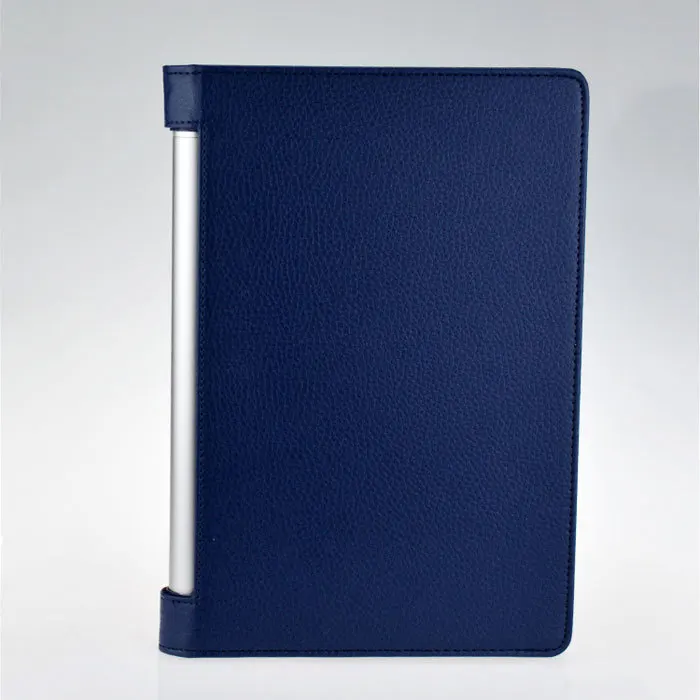 Для lenovo Йога 10 HD B8000 B8080 B8080-f B8080-HV B8080-H планшеты 10,1 чехол Роскошный дизайн стенд из искусственной кожи жесткий для задней панели Чехол - Цвет: Dark Blue