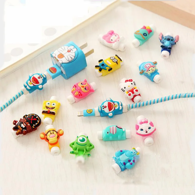 

Silicone Digital Cable Protector Cord Protecotor Protective sleeves USB cable winder cover for iphone Samsung Headphone Cord