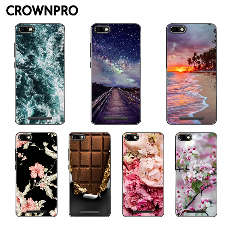 

CROWNPRO BQ Strike 5020 Case BQS 5020 Phone Cover Cute TPU Wiko Lenny 3 Silicone Back Protector BQS-5020 Patterned Cover